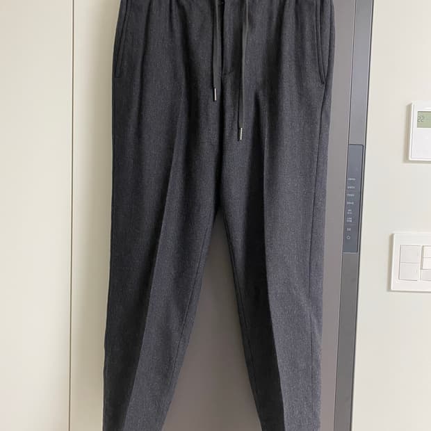 Theory 챠콜 남성 플란넬 울 캐시미어 바지 31