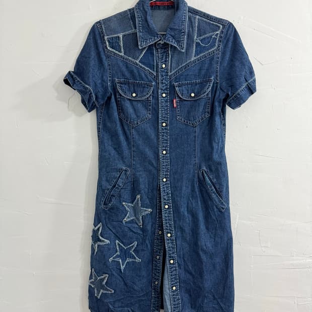 herethere denim design onepiece