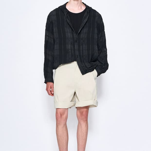 2025 타임옴므 린넨 블렌드 후드 점퍼 한섬