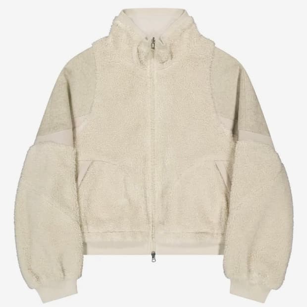 오호스 ojos 리버시블 플리스 봄버 자켓 베이지