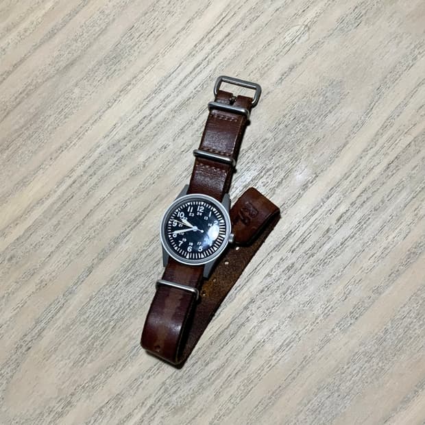 RRL 더블알엘 가죽 나토 스트랩