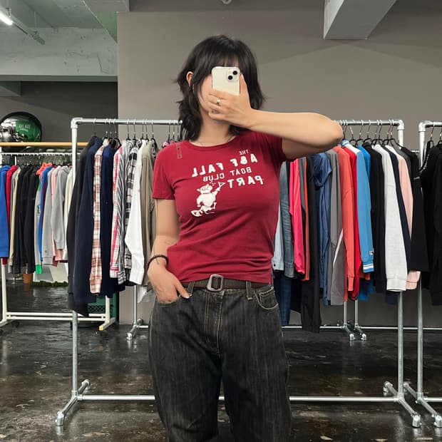 Abercrombie & Fitch Boat Club 그래픽 반팔