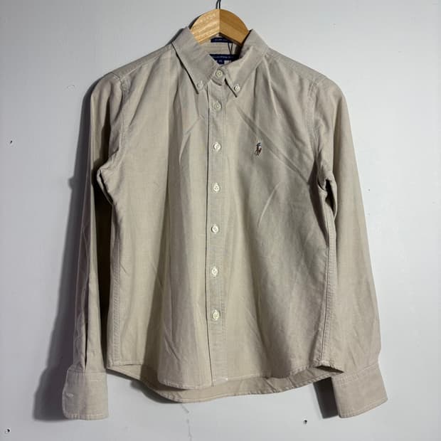 폴로 랄프로렌 베이지 슬림핏 버튼다운 셔츠 (무료배송)