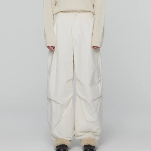 (L)아모멘토 코튼 나일론 퍼티그 팬츠 에크루