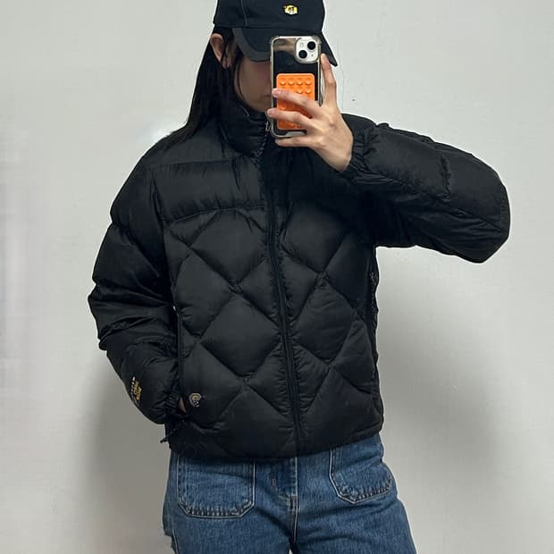 마운틴하드웨어 자수로고 구스다운 푸퍼 자켓 블랙