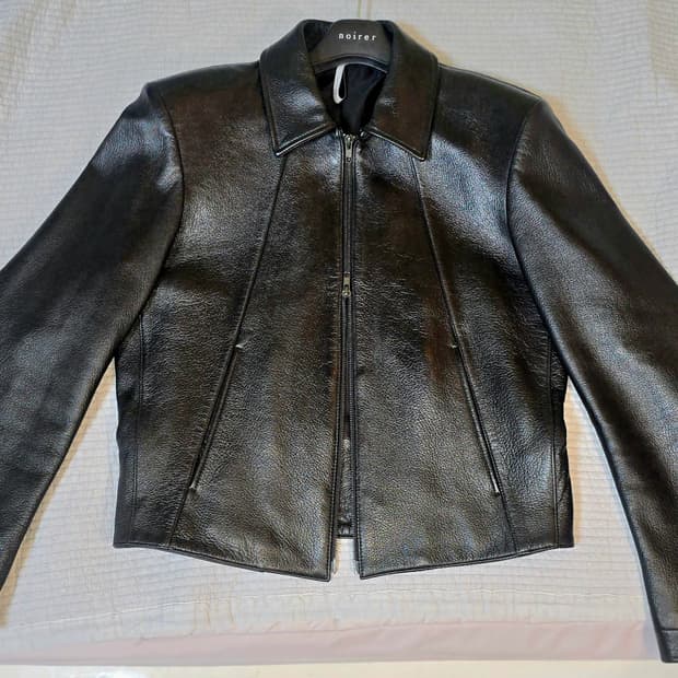 노이어 슈렁큰 고트 레더 자켓