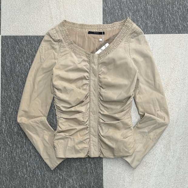 구찌 톰포드 00s 렘스킨 셔링 자켓 