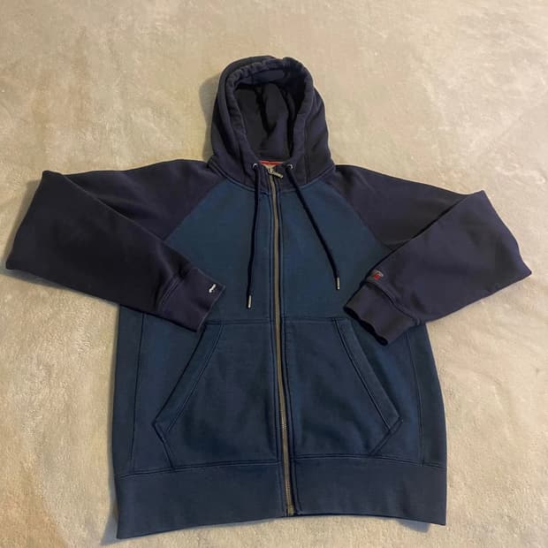 러셀 애슬레틱 스웻 후드집업 블루 네이비