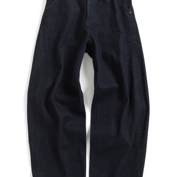 해칭룸 Wide Curve Jeans Washed Indigo