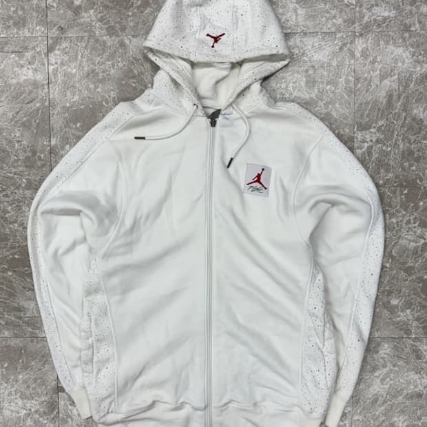 에어 조던 화이트 후드집업