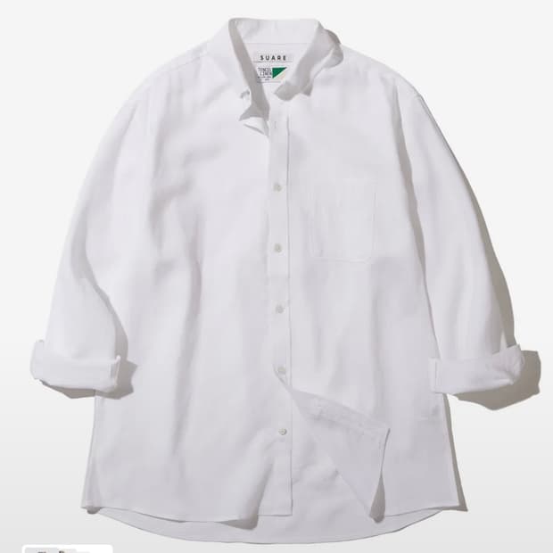 수아레 에센셜 텐셀 린넨 셔츠 화이트 S사이즈