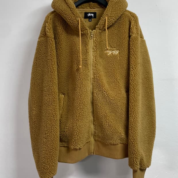 21FW 스투시 쉐르파 후드 뽀글이 플리스 자켓 (on.444)  -