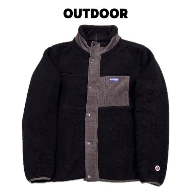 (M) OUTDOOR 코듀로이 셰르파 양털 후리스 자켓