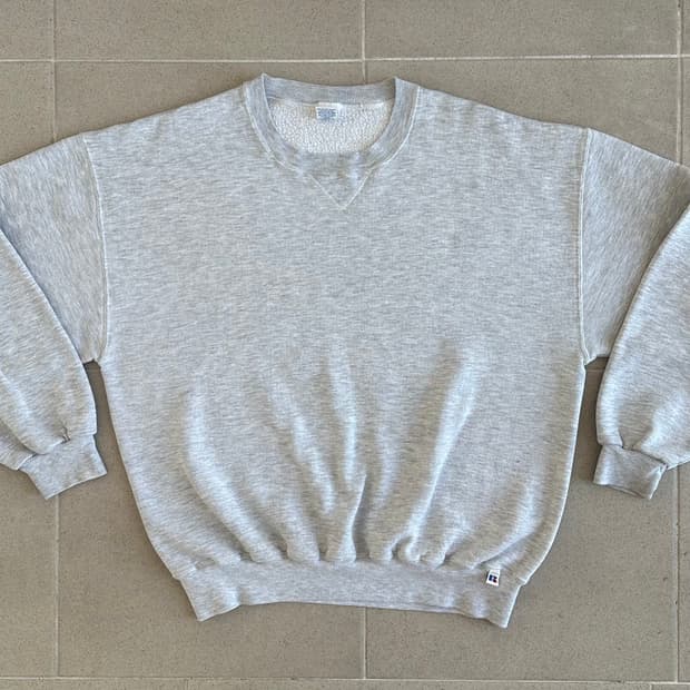 90s 빈티지 러셀 스웻셔츠 그레이 XL