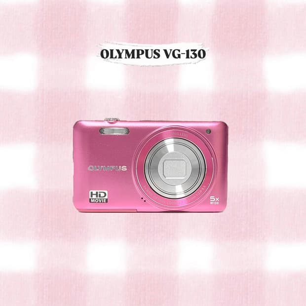 올림푸스 VG-130 핑크 빈티지디카