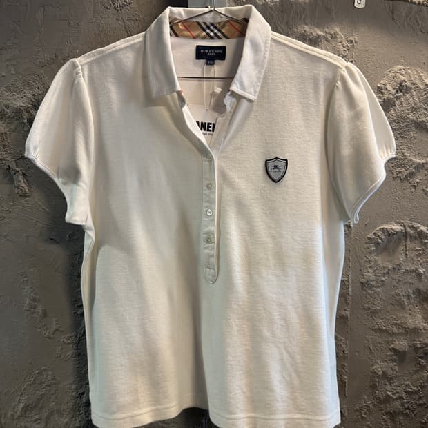 버버리 골프 실드 로고 긴팔 티셔츠 여성55-66