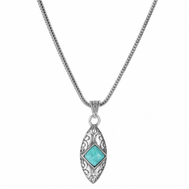 🌿 Silver925 Turquoise Pendant Necklace
