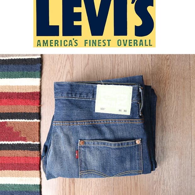 LEVIS 리바이스 505 워싱 가공 데님 굿 컨디션 34~35