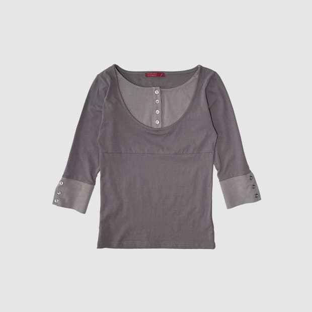 인앤양인하모니 layered top, taupe 레이어드탑 토프