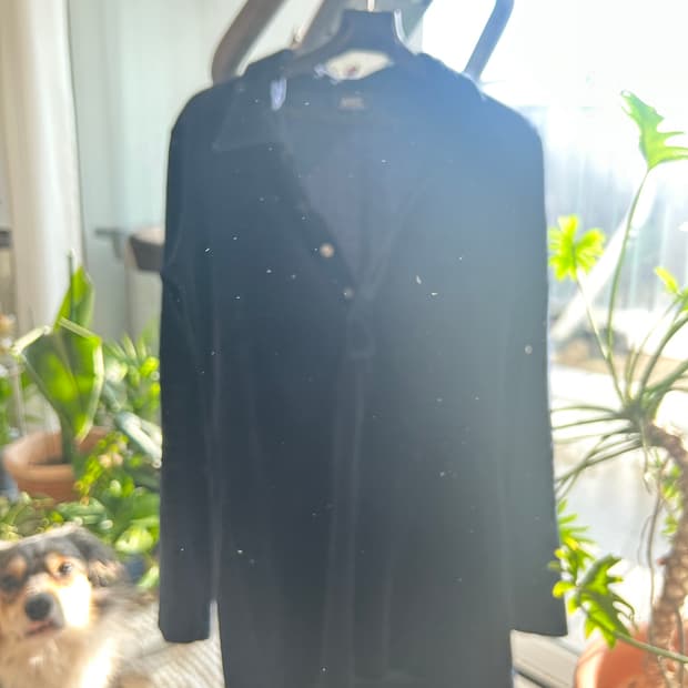 아페쎄 프렌치 감성 네이비 벨벳 원피스 