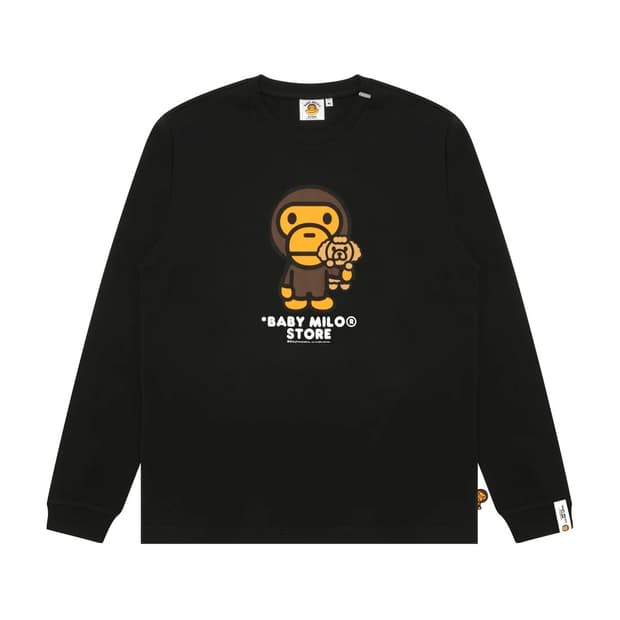 (오더) 베이프 베이비 마일로 26FW 푸들 롱슬리브 블랙  M