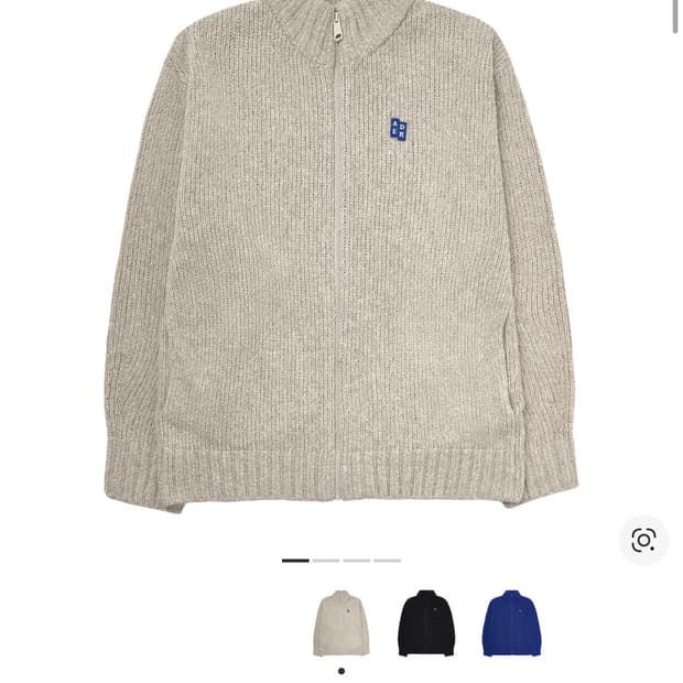 아더에러 시그니피컨트 니트 집업 01 오트밀/M