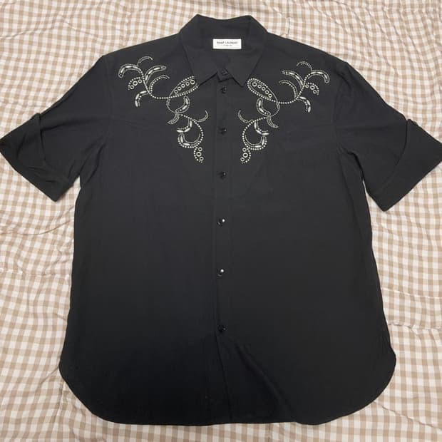 19ss 생로랑 스틸자수 셔츠