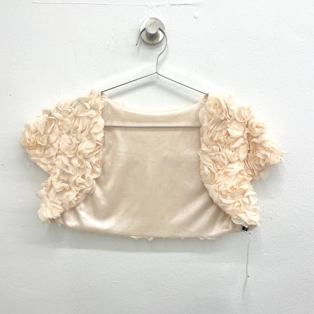 Cream floral bolero