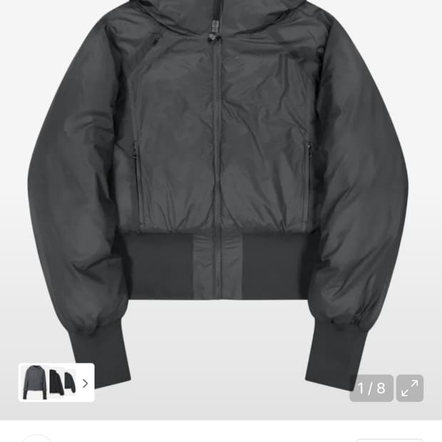 2 사이즈) OJOS 오호스 리버시블 체크 패디드 자켓 패딩 차콜