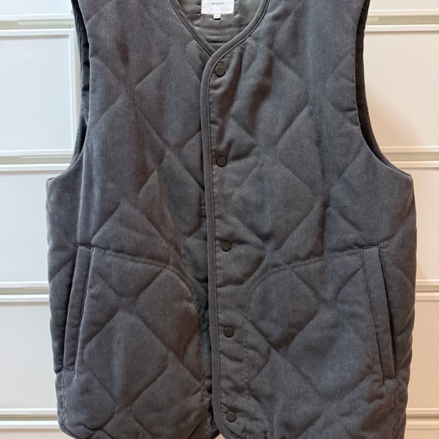 에피그램 코듀로이 퀼팅베스트(카키브라운 XXL)