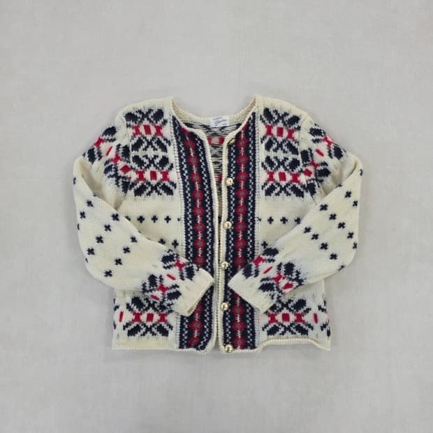 [실측] Gerulan 울 노르딕 가디건 0210J