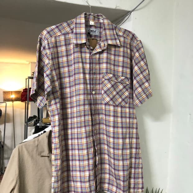 Vintage 체크 셔츠 