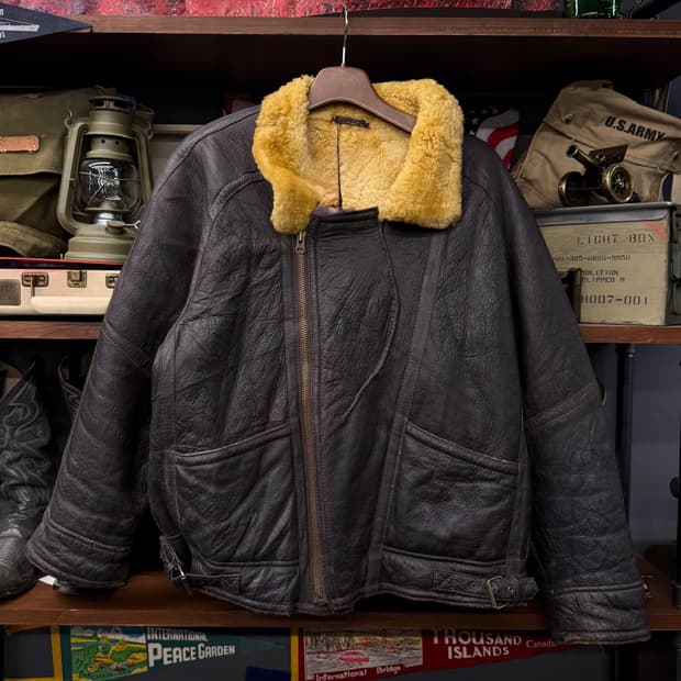 Vintage 리얼 양가죽 레더 빈티지 무스탕 B-3 쉽스킨 N139