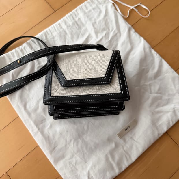 [RECTO] 렉토 캔버스 더블 엔벨로프 백