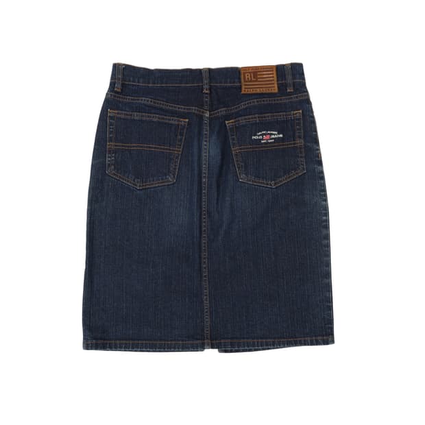 폴로진스 랄프로렌 미디 데님 스커트