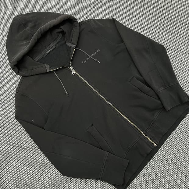 캘빈클라인 블랙 후드집업