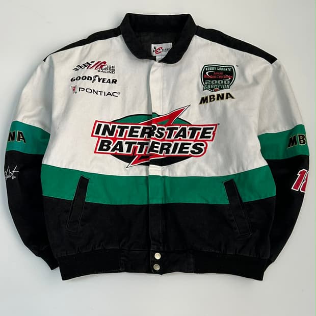 [L] 체이스 어센틱 나스카 레이싱 봄버 바시티 자켓