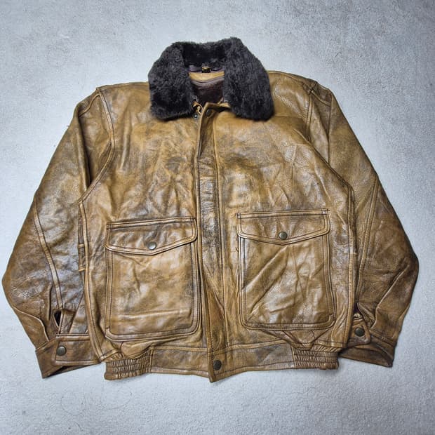 빈티지 G1 소가죽 자켓
