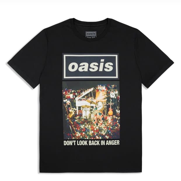공식 오아시스 라이브 25 돈룩백인앵거 티셔츠
