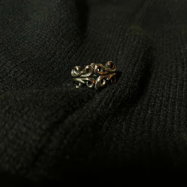 크롬하츠 더블 플로럴 스타일 반지