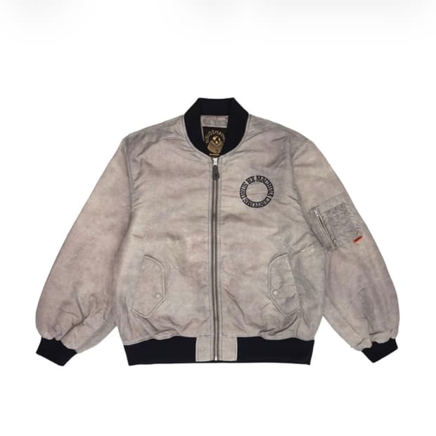 데우스 엑스 마키나 가든 봄버 자켓 빈티지 그레이