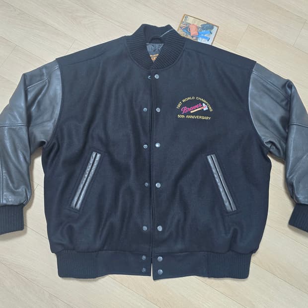 Braves 1957 WS 50주년 바시티자켓 XL