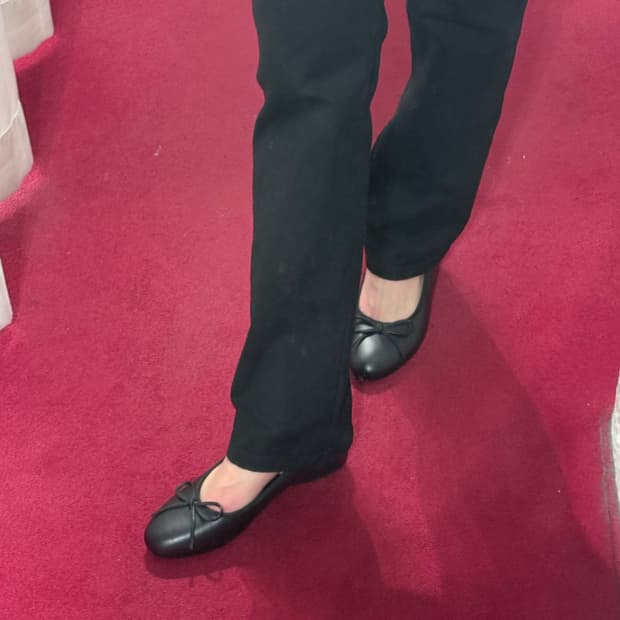 (속굽6)리본플랫슈즈