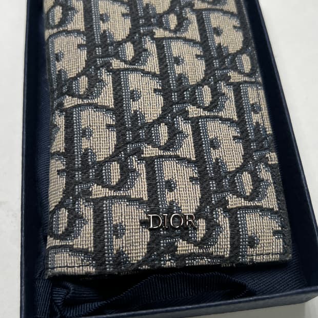 디올 오블리크 2단 카드지갑