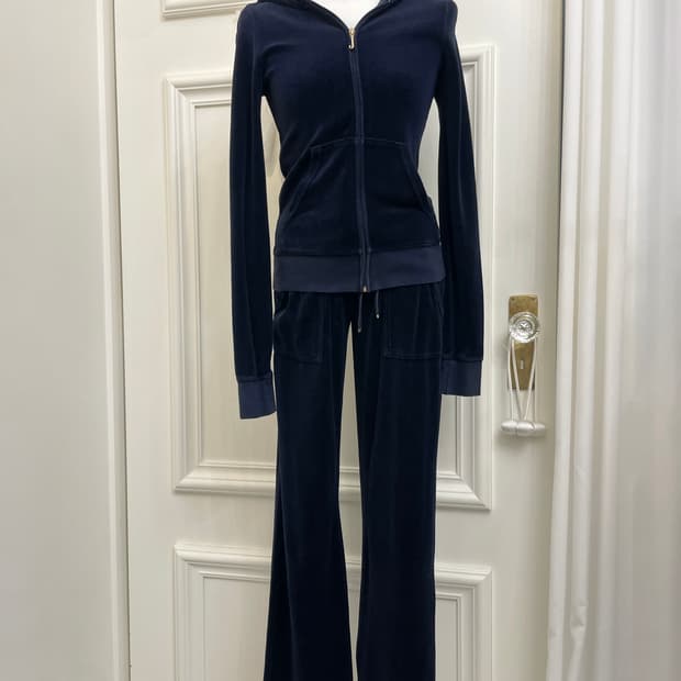 JUICY COUTURE navy basic velvet training