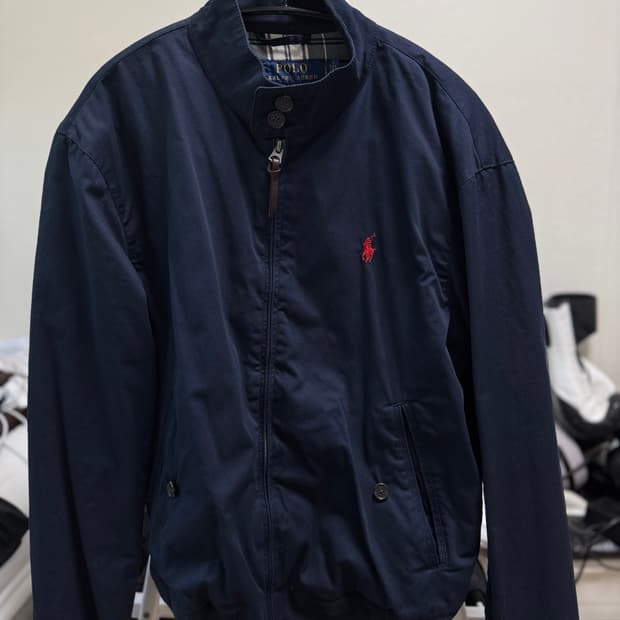 폴로 코튼 트윌 자켓 네이비 s