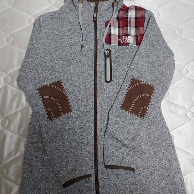 노스페이스 여성 니트 후리스 집업