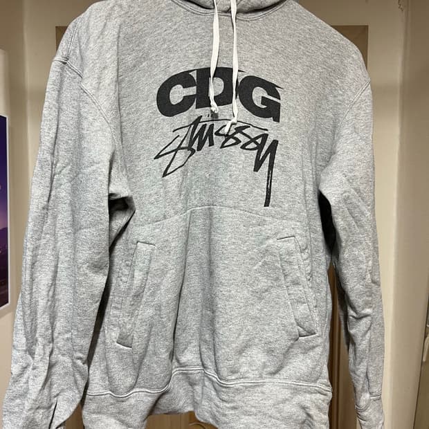 cdg x 스투시 후드티