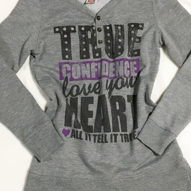 그레이 레터링 롱슬리브 y2k 펑크