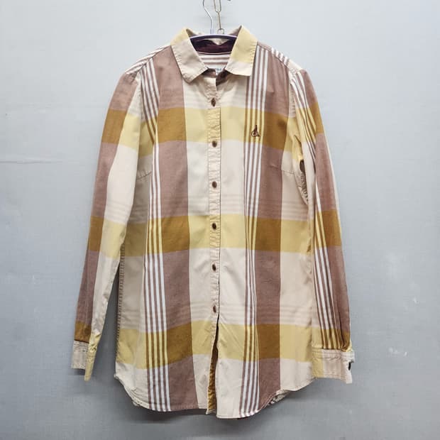 빈폴 로고자수 체크패턴 셔츠 90(S)